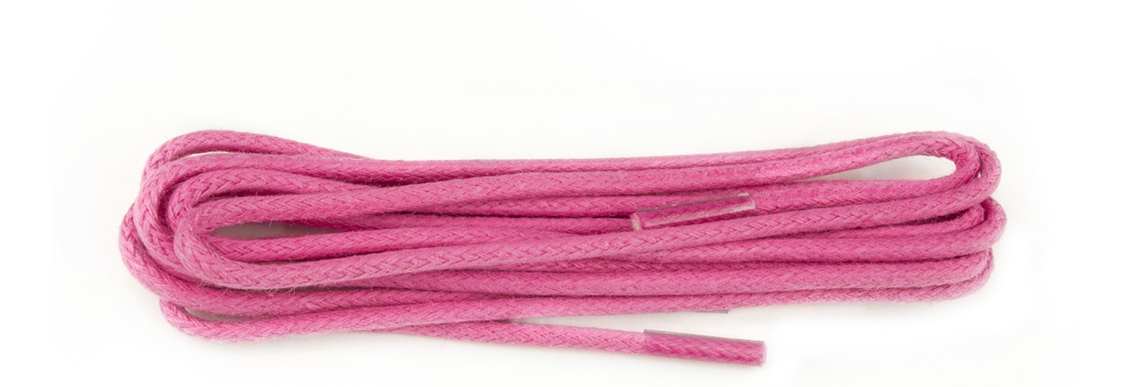 Shoestring Shoe Lace Pink Waxed 2mm Round 75cm