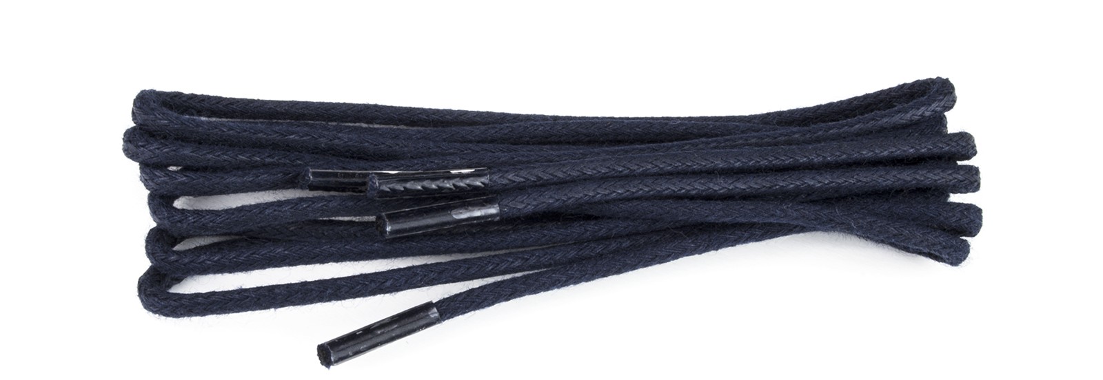 Shoestring Shoe Lace Navy Blue Waxed 2mm Round 75cm