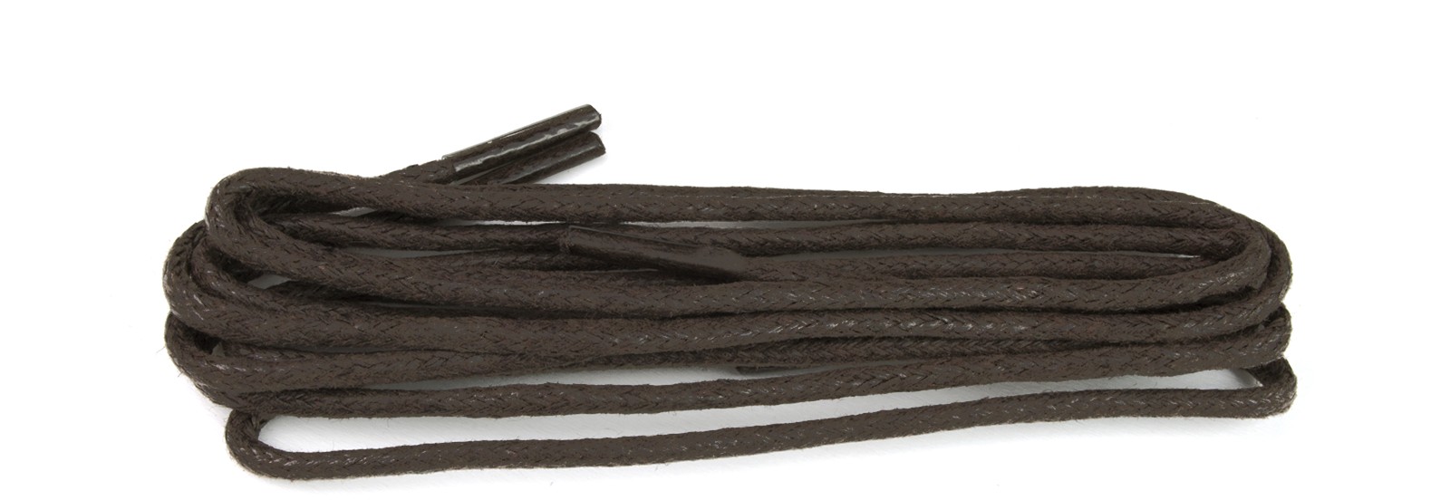 Shoestring Shoe Lace Brown Waxed 2mm Round 75cm